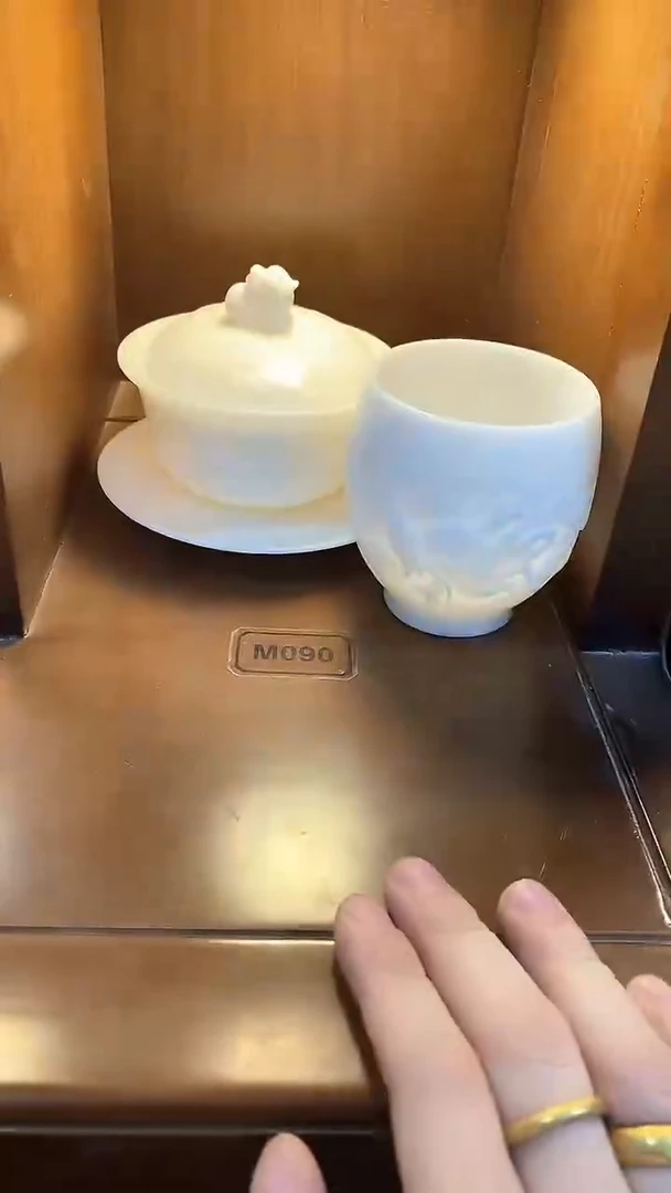 瓷片盖碗+杯陶瓷茶具茶器