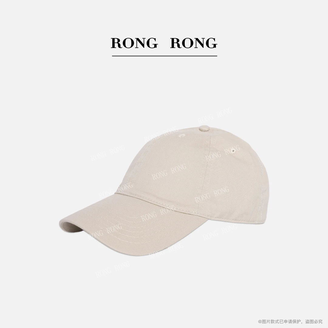 溶溶RONGRONG 100棉简系复古老钱风棒球帽P0068