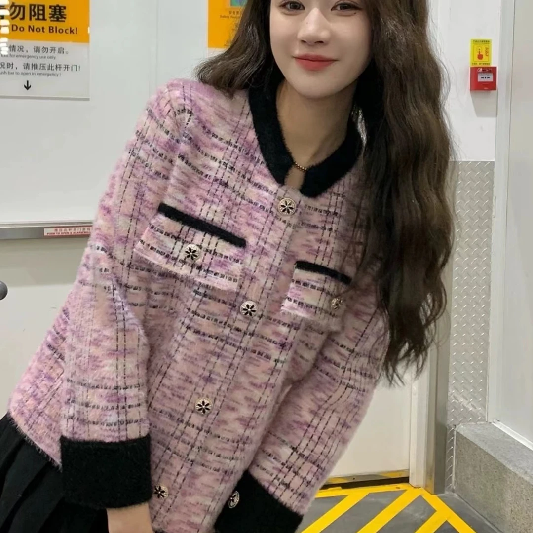 春季新款立领小香风设计感高级百搭显瘦小个子短外套女