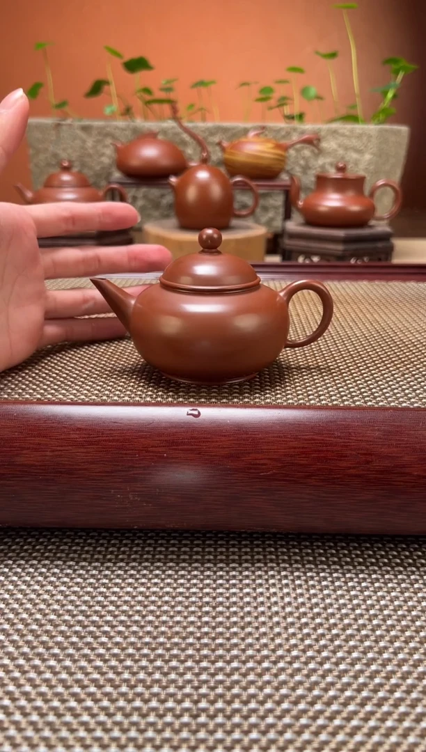 茶壶紫砂精工 陈腐老朱泥 水平壶  WLX