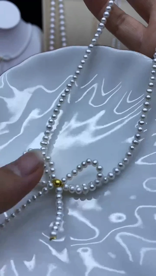 项链未镶嵌淡水珍珠项链多样性发其一