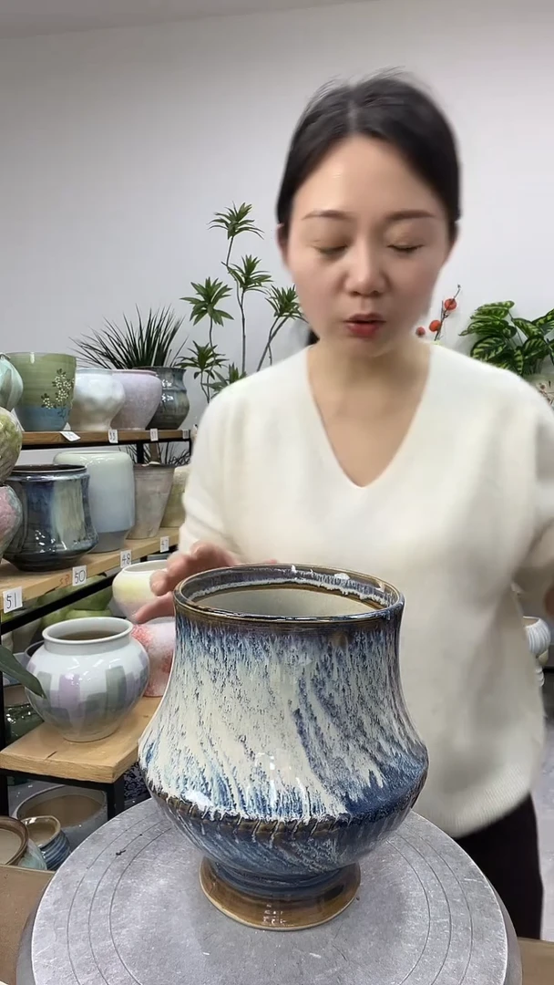 11.11陶瓷花盆直播链接高.   20   口14