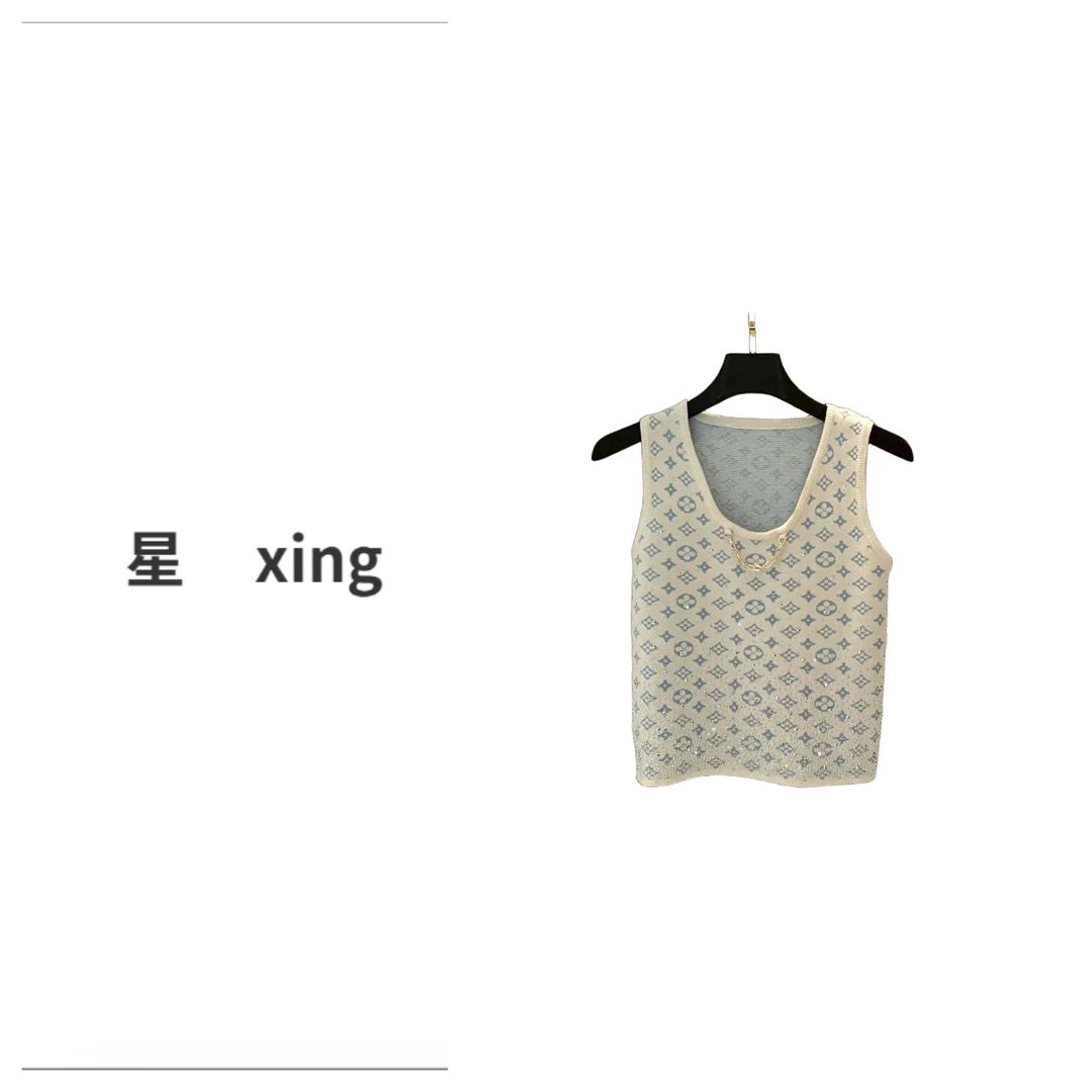 028夏装新款无袖显瘦百搭针织背心上衣56049
