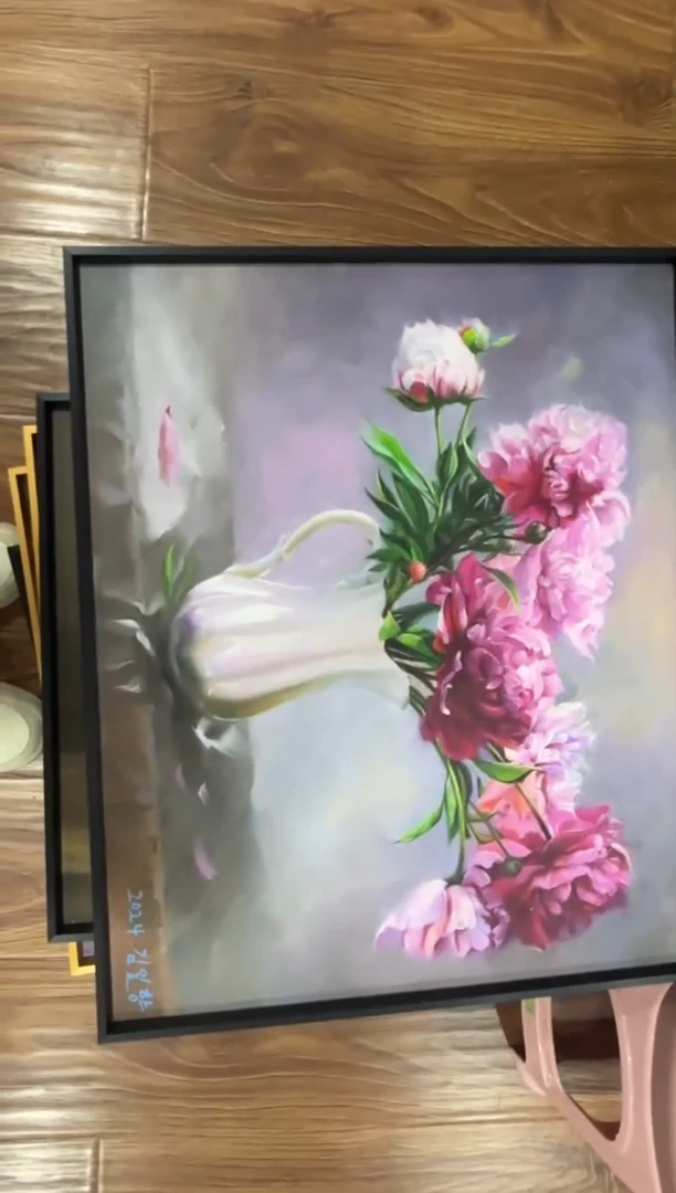 油画 纯手绘油画 带装裱