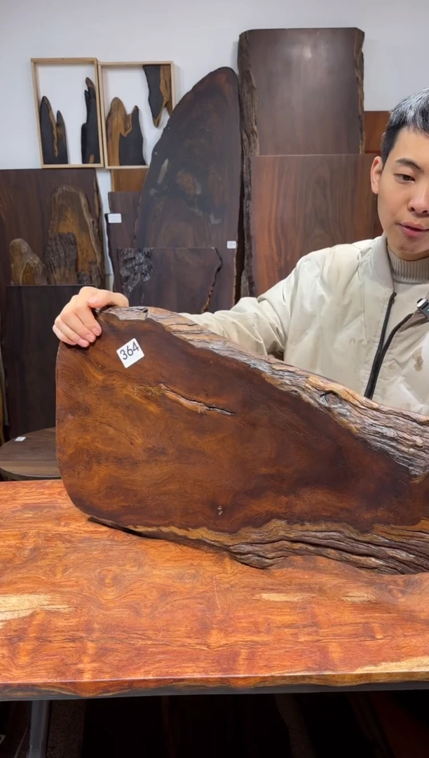 风车木（黑檀木）尺寸84*35*2.3编号364