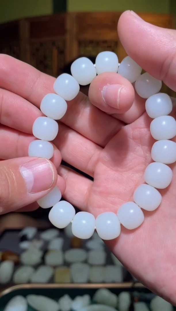 手链未镶嵌和田玉手串