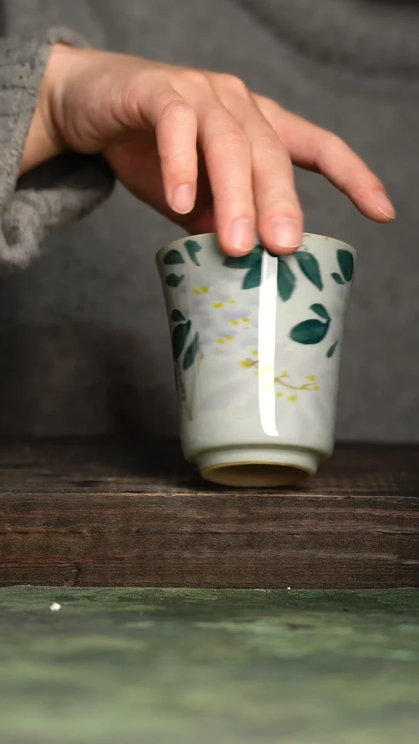 【闪购商品】杯青诗手工手绘瓷器