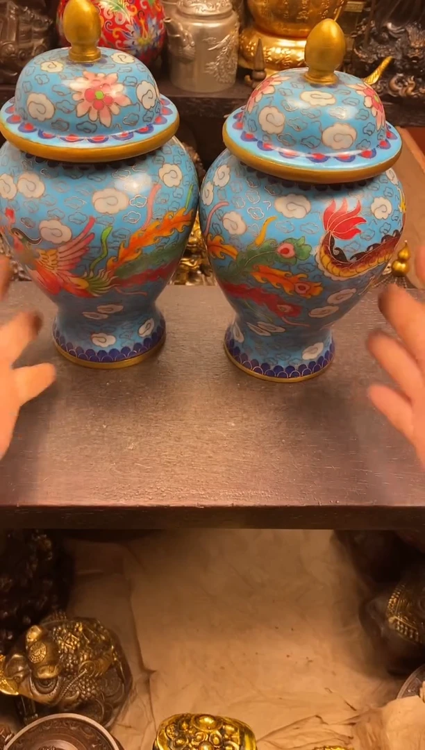 案台摆件 物品摆件 1对