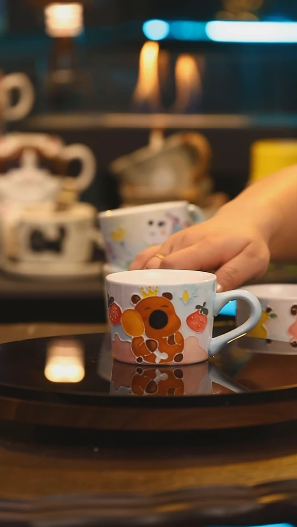 【闪购商品】杯子景德镇高温釉下彩手绘