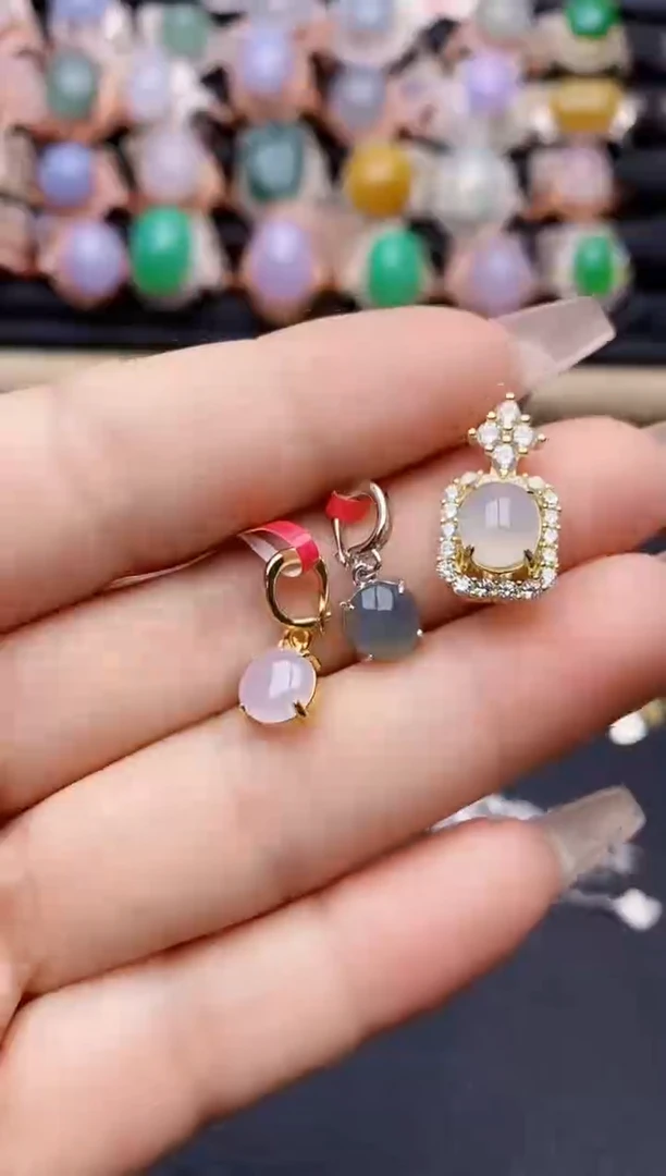 【闪购商品】翡翠戒指银S925镶嵌1966