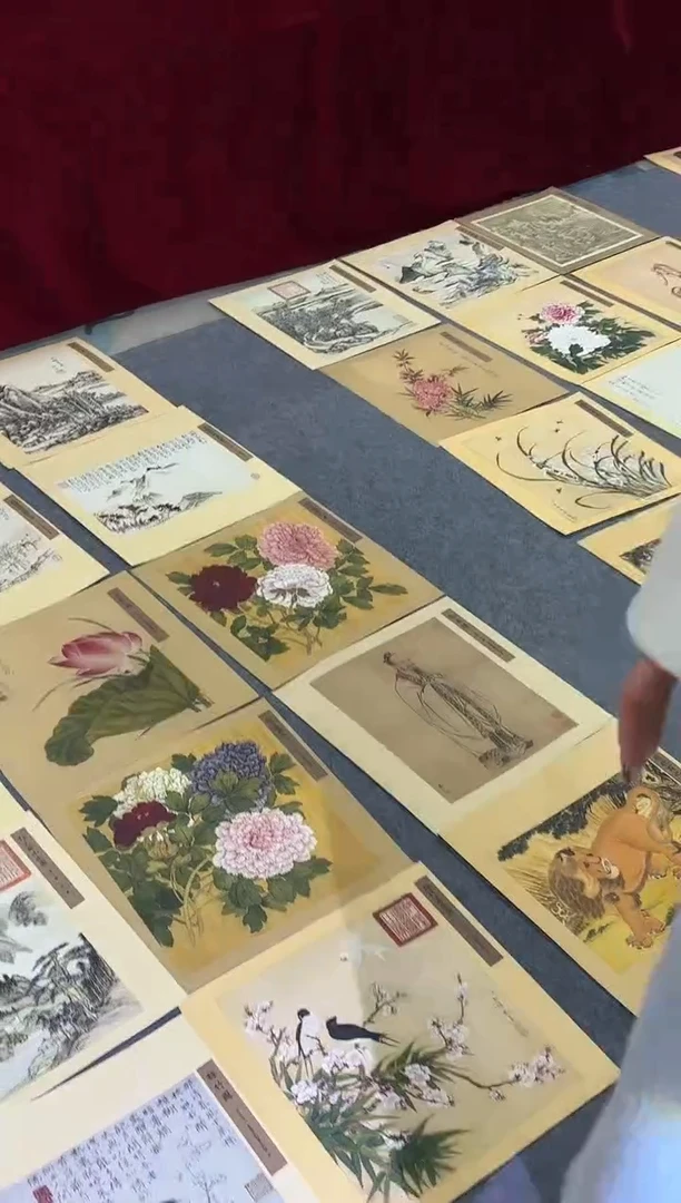 摆件上海嘉禾精品展C12/清画大观/100张