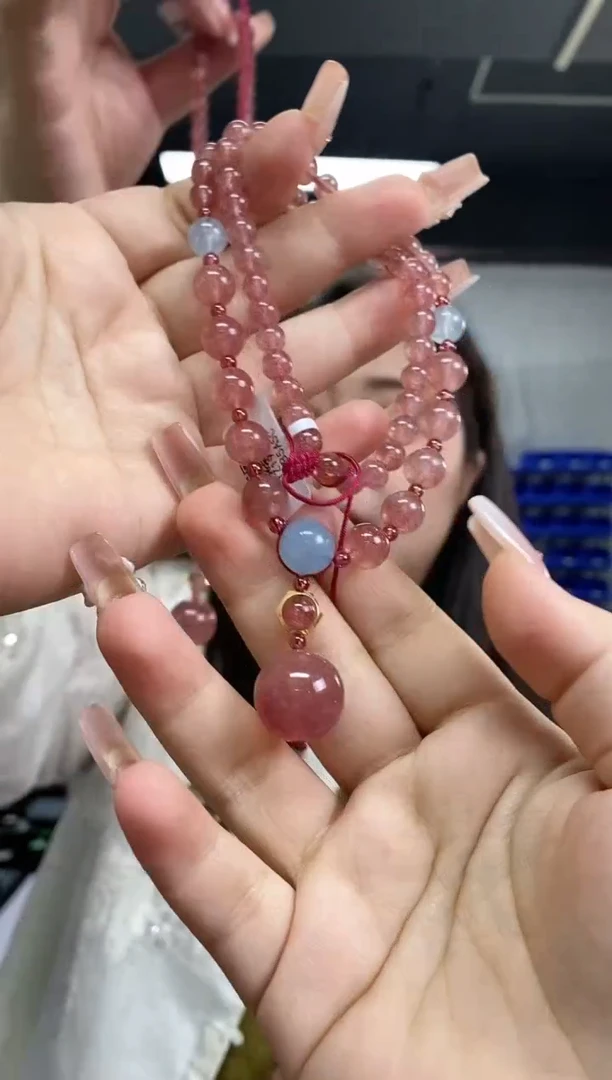 项链未镶嵌水晶多样性发其一颜色微差
