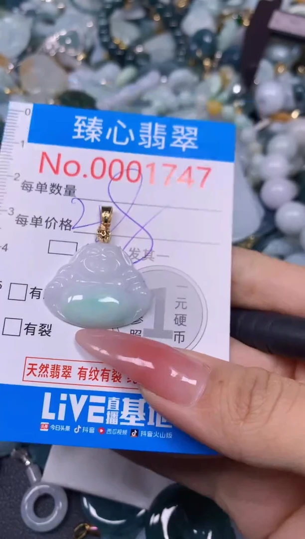 【闪购商品】翡翠颈饰未镶嵌含绳0001747