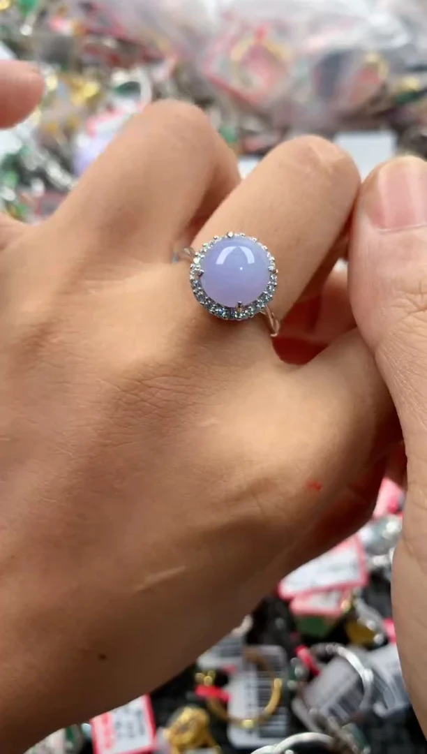 银S925镶嵌戒指翡翠111                 6