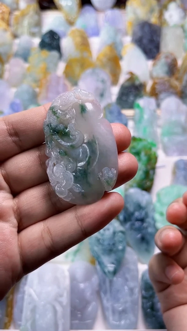 未镶嵌定制翡翠善*毛货定制如意 不退不换