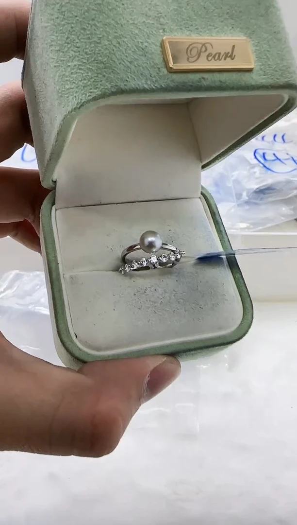 【闪购商品】海水珍珠DA银S925镶嵌c1142 戒指7