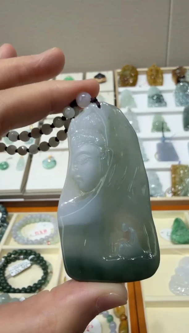 未镶嵌挂件翡翠A货翡翠多样性孤品国雕谢林工