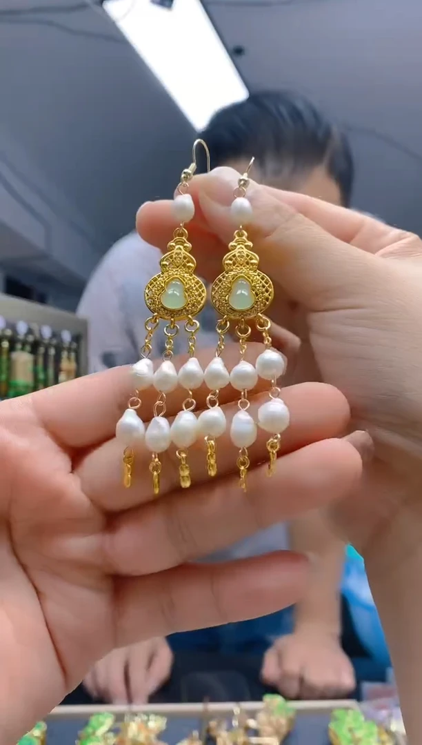 【闪购商品】淡水珍珠耳饰合金0133珍珠饰品