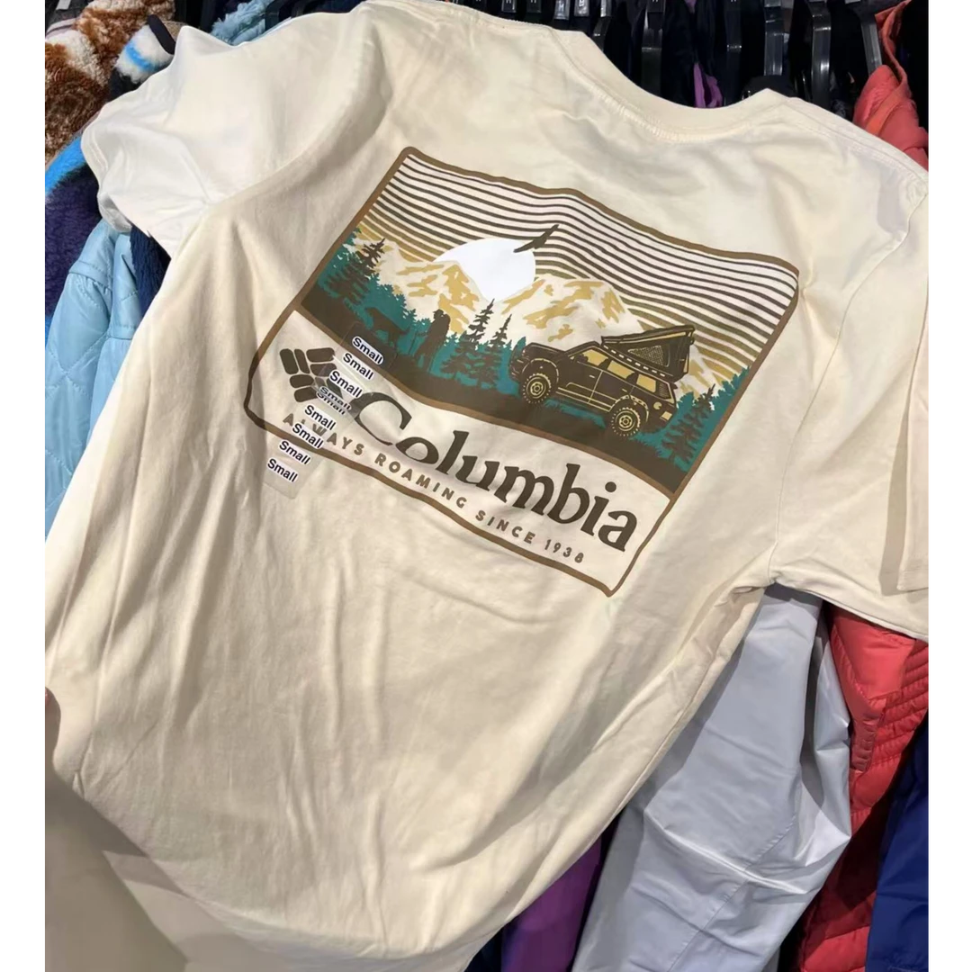 Columbia/哥伦比亚HYB1884男士夏季后背印花短袖T恤