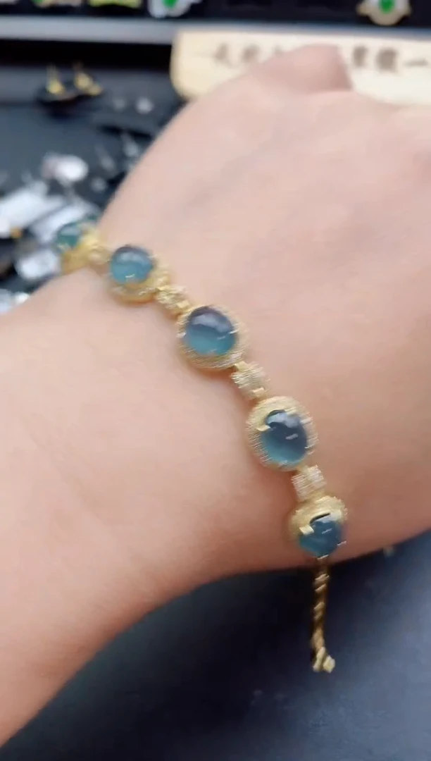 银S925镶嵌戒指翡翠1