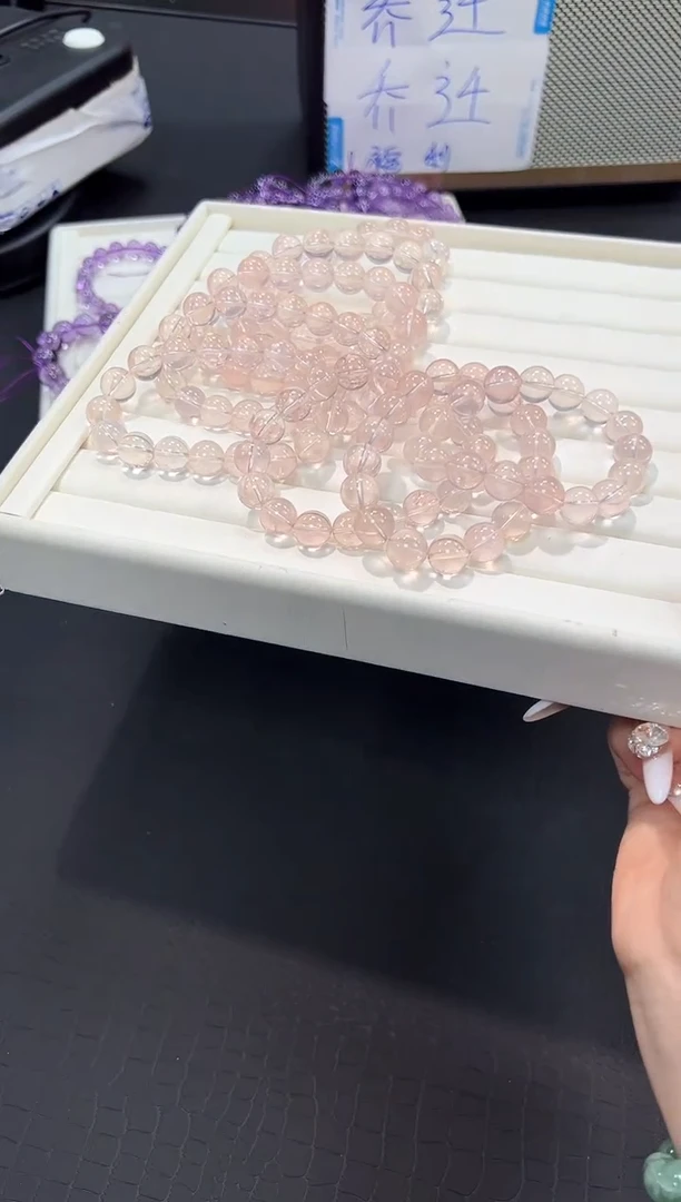 发晶手串未镶嵌45v多样性阿帆其一【1条】默认微瑕11mm