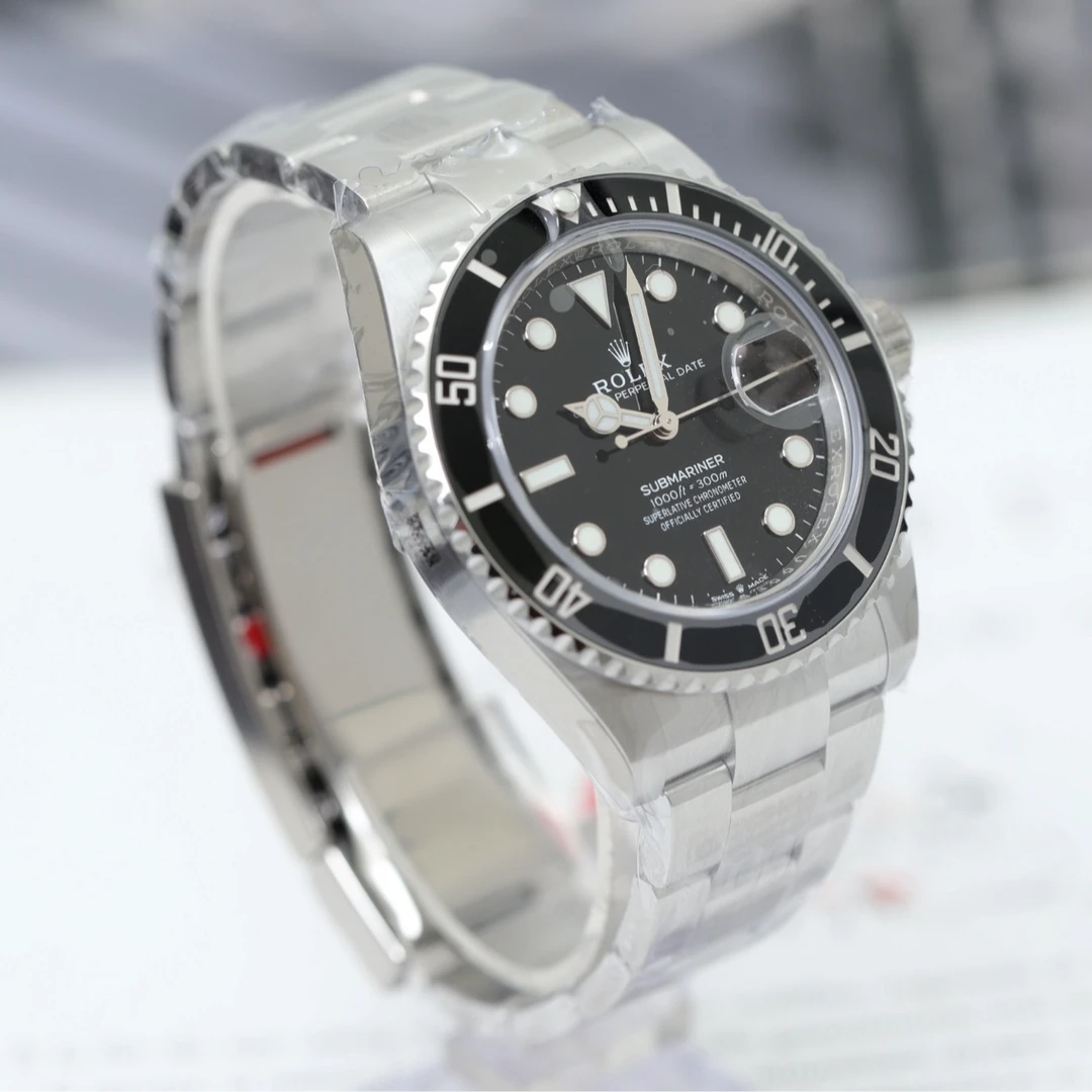 95新 Rolex/劳力士 25年潜航者系列126610黑水鬼男士机械表