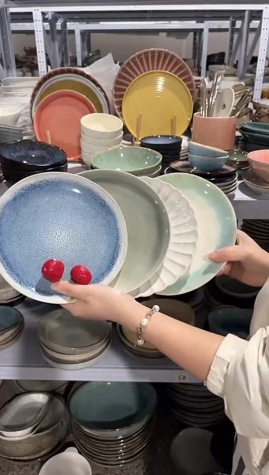 【闪购商品】瓷片外贸尾货瑕疵满20包邮X4 小盘组合