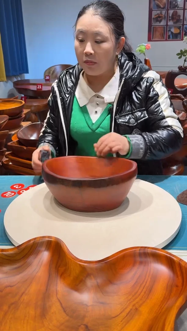 木自然边皮果盘  29.5*24.5*12