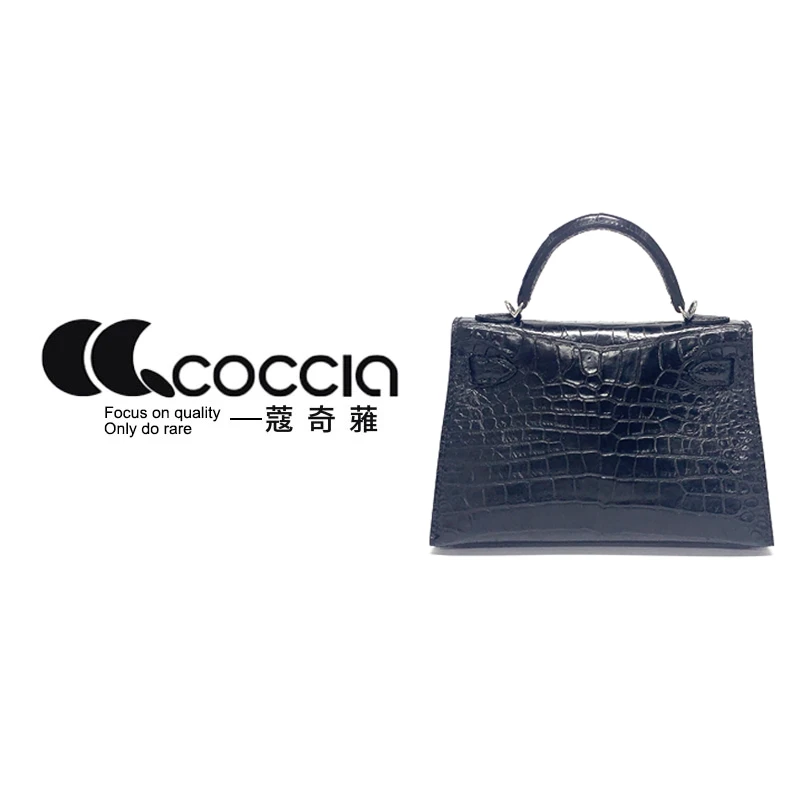 「高定女包」蔻奇蕥COCCIA 手工鳄鱼皮女包  靓面二代 2001 EE2051