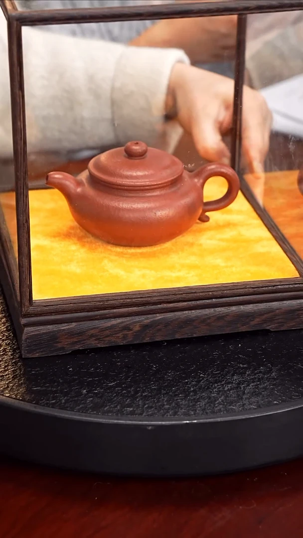 茶壶紫砂许燕  仿古97 贵妃红砂 200毫升8目