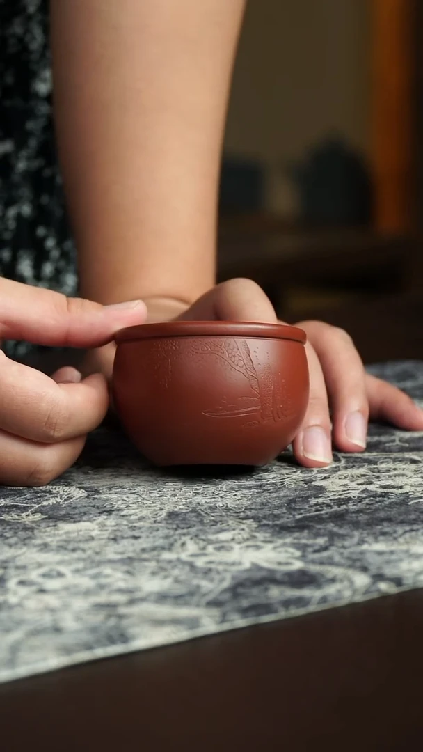 茶杯紫砂25号宜兴紫砂原矿作品