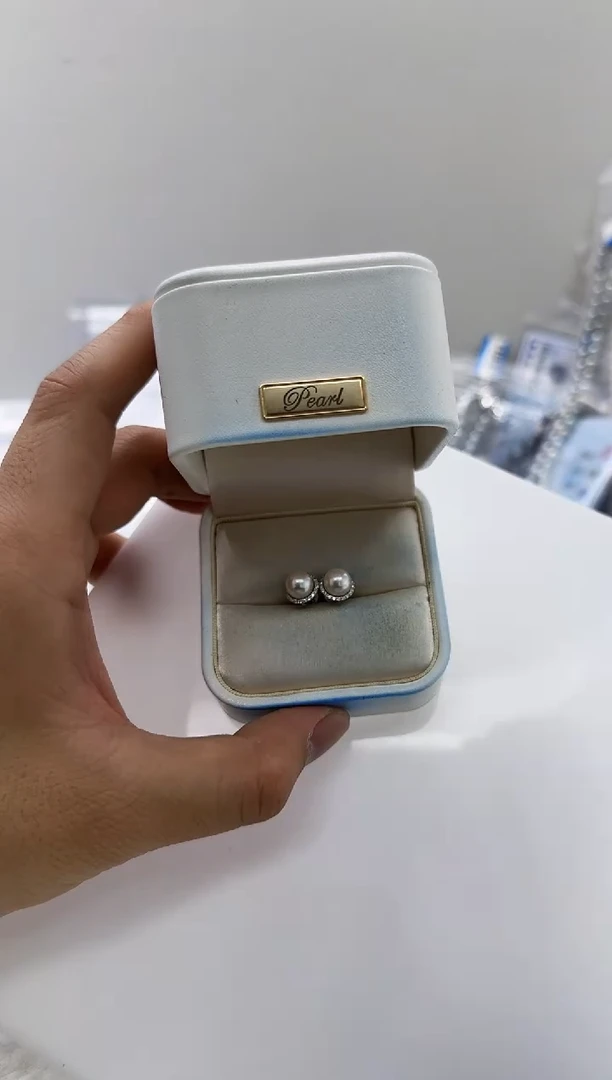 【闪购商品】海水珍珠DA银S925镶嵌a577 耳钉