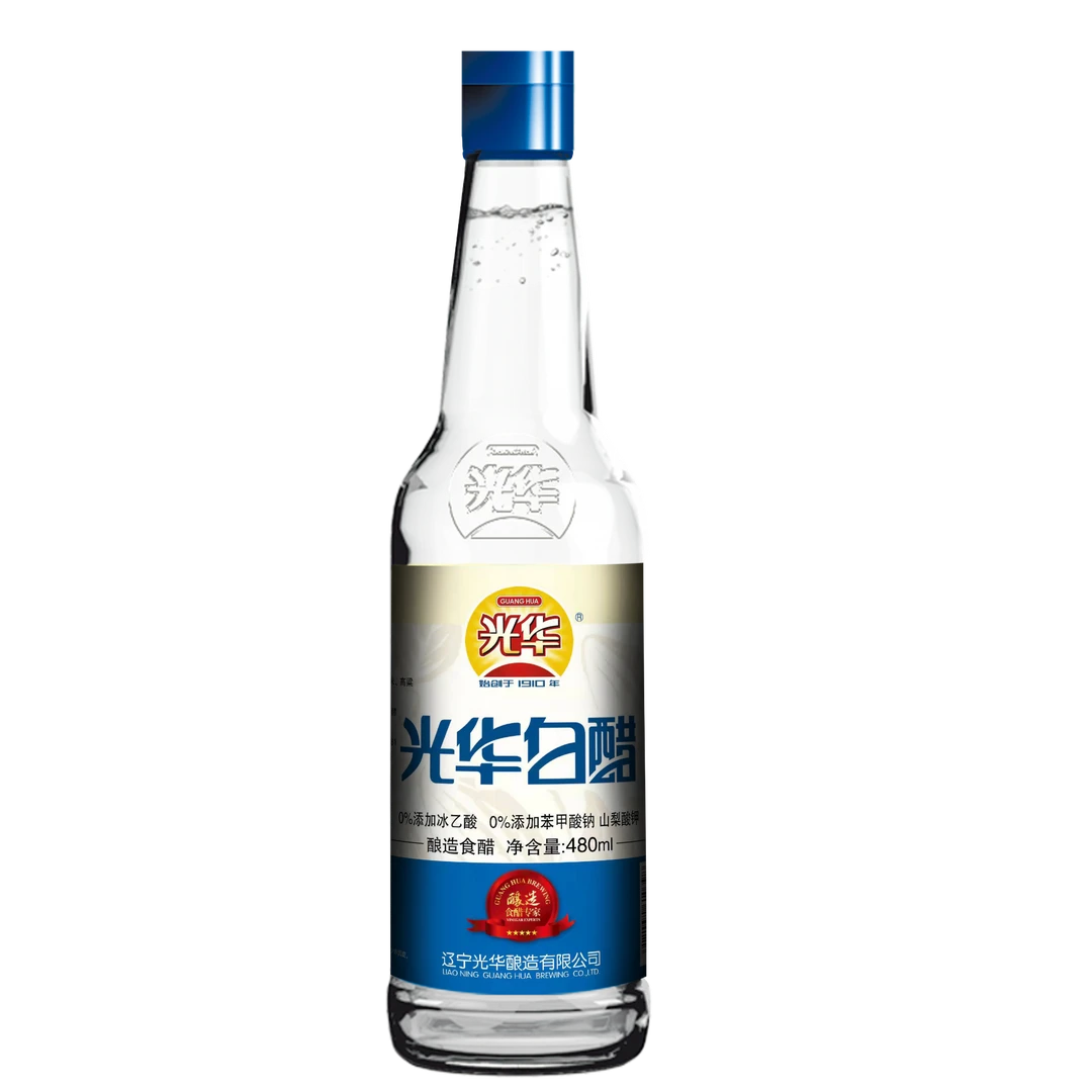 光华酿造丹东光华白醋480ml瓶装白醋