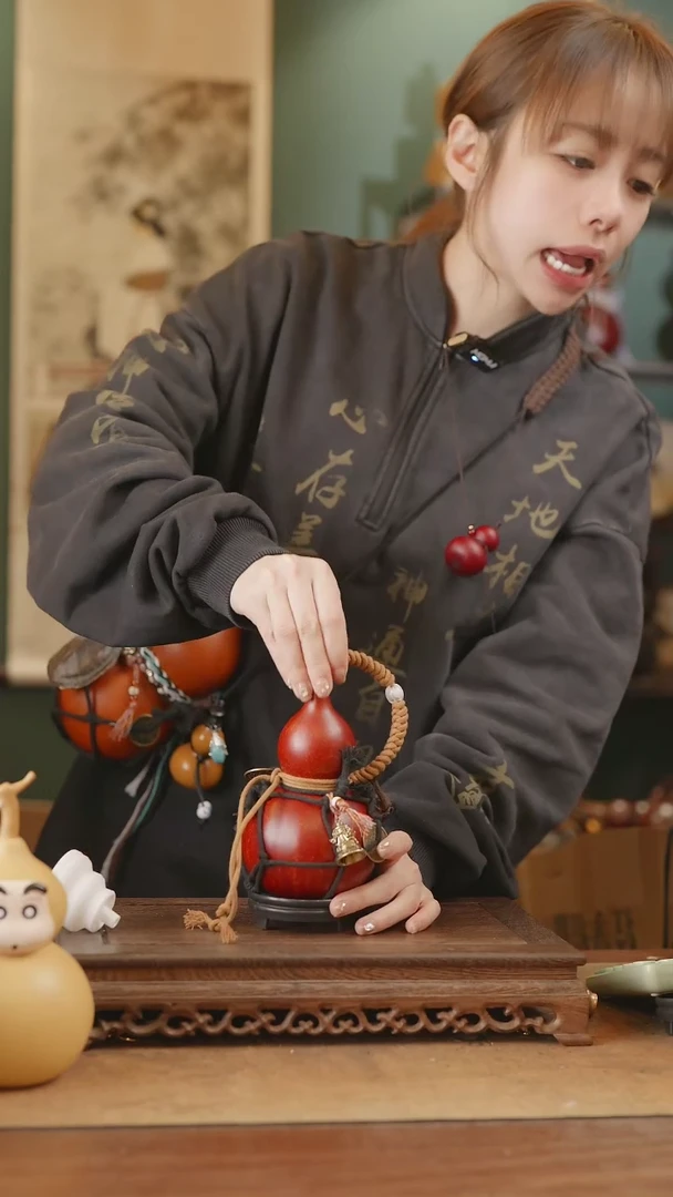 【闪购商品】57号精品天然大漆工艺防渗内胆酒葫芦~