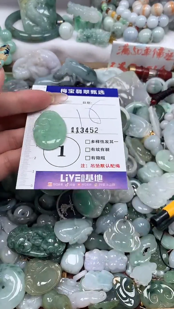 颈饰未镶嵌翡翠113452