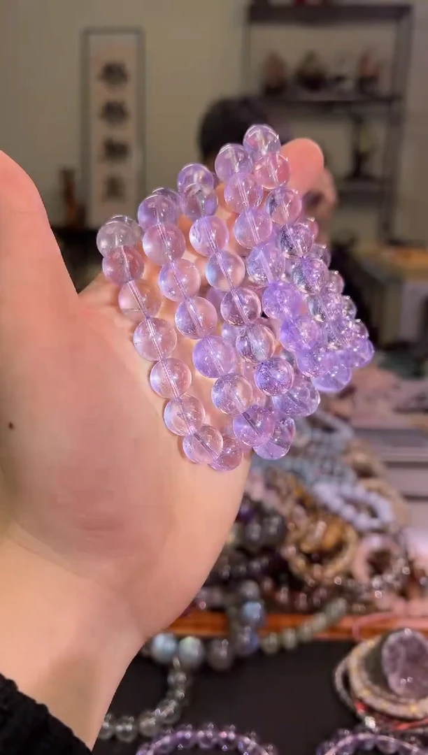 【闪购商品】紫晶手链未镶嵌12mm玻利维亚紫水晶（多样性发其一）
