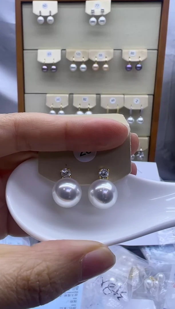 未镶嵌耳饰淡水珍珠王妃