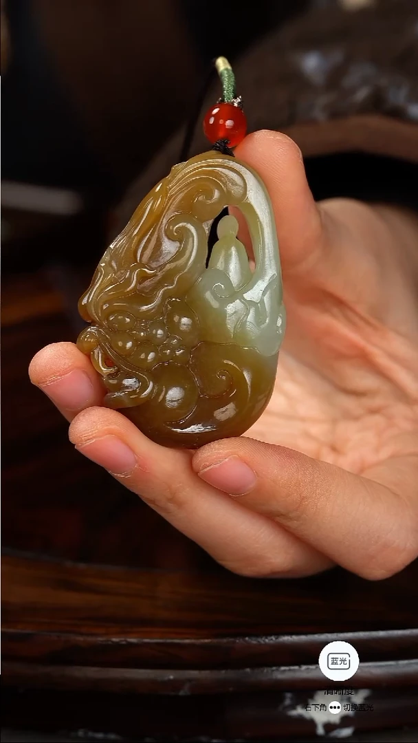 未镶嵌和田玉把件016悟道