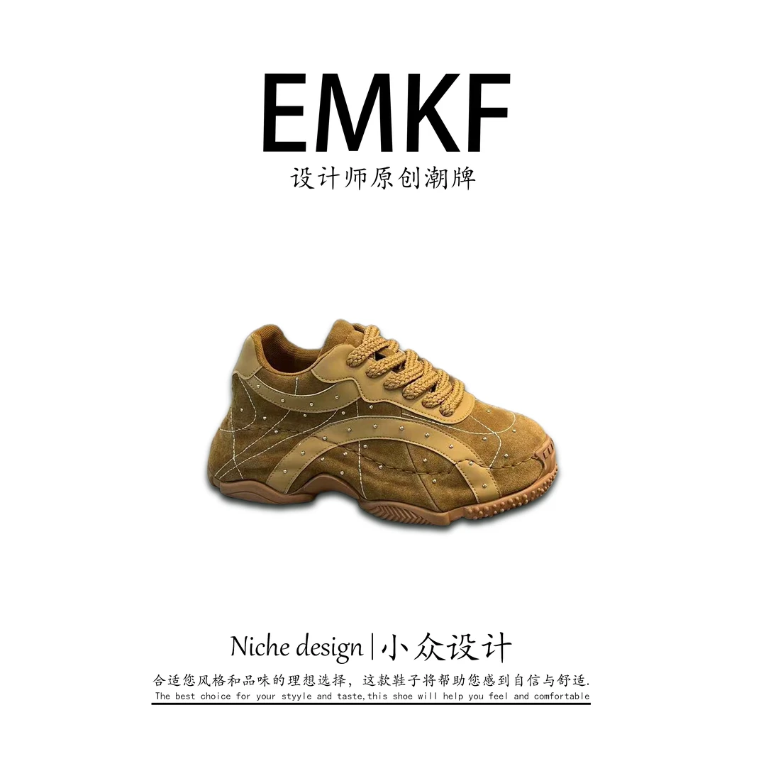 【EMKF】2025年潮流新款时尚个性男士百搭厚底舒适低帮休闲鞋潮鞋