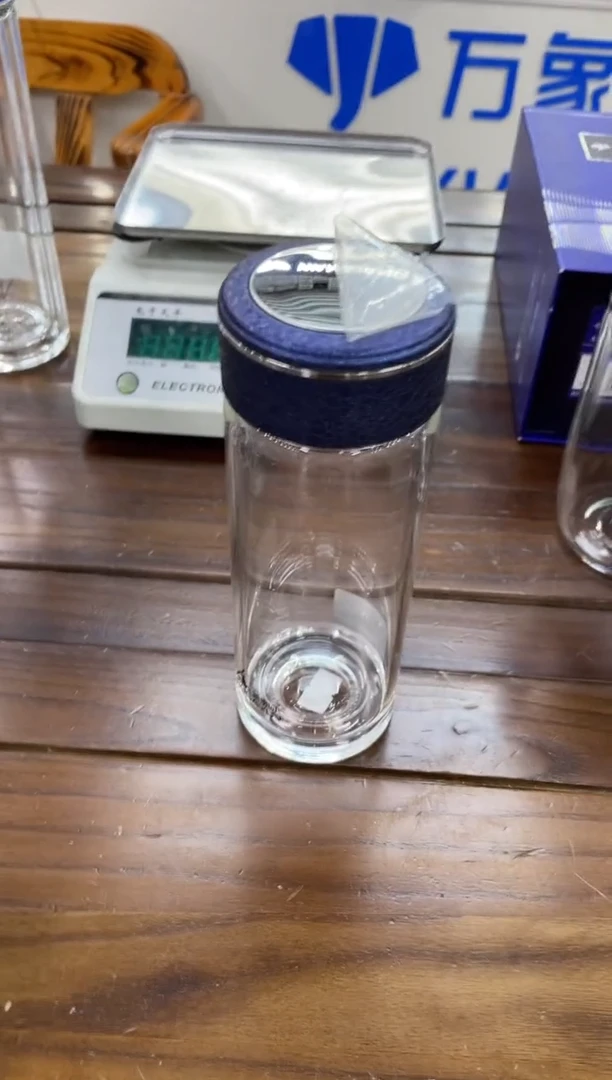 高硼硅玻璃盖子款新家园单层0871-400ml蓝