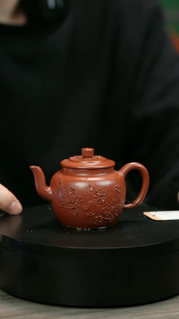 茶壶紫砂3***℃H2024陈春芬朱泥梅花宫灯