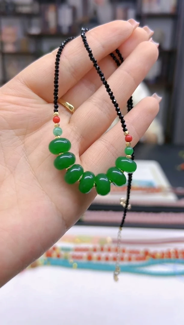 【闪购商品】翡翠颈饰未镶嵌DIY款X365