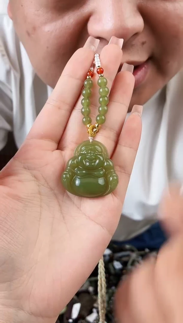 和田玉未镶嵌颈饰拍一发一