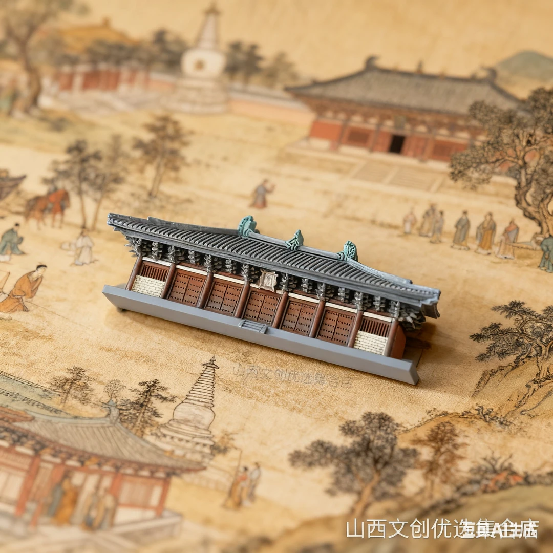 山西文创唐代木构建筑忻州佛光寺东大殿冰箱贴梁思成林徽因