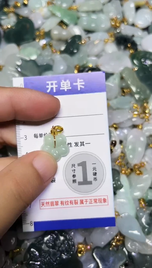 颈饰未镶嵌翡翠天然A货翡翠