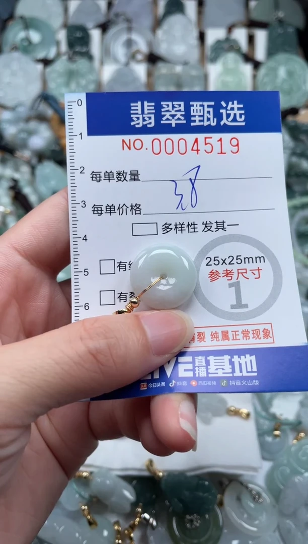 翡翠未镶嵌颈饰00..4519