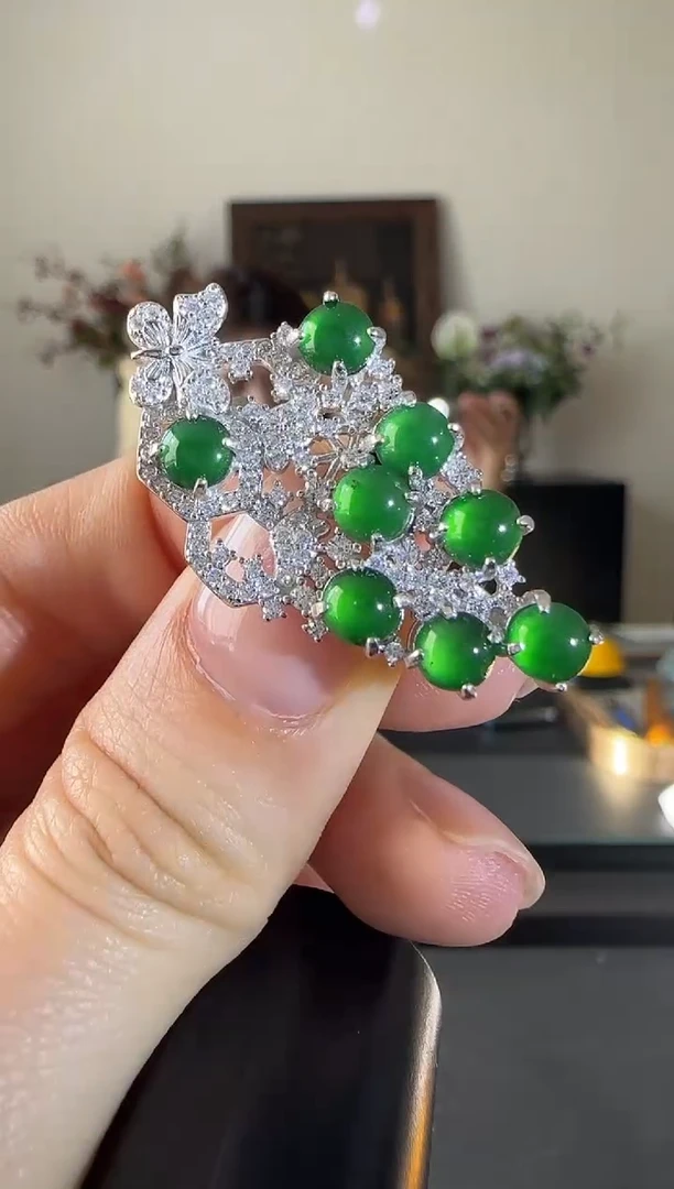 【闪购商品】翡翠吊坠(不含链)银S925镶嵌银镶