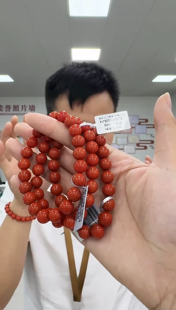 手链未镶嵌南红玛瑙XL3247 约9mm多样性发一件