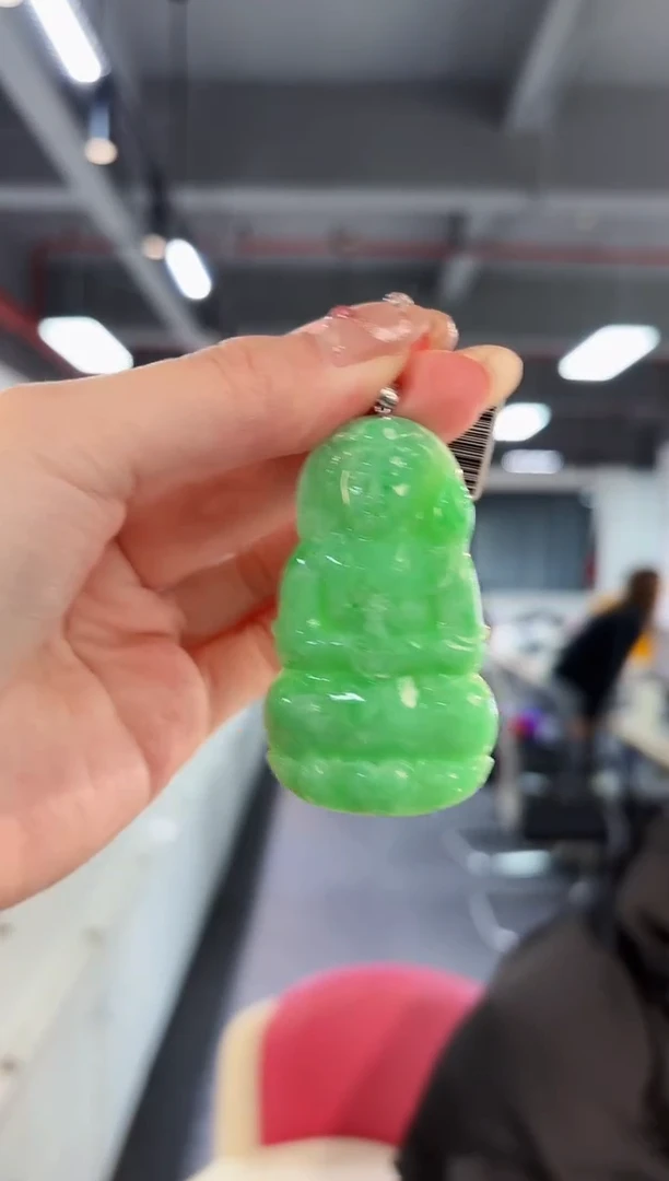 【闪购商品】翡翠颈饰18K金镶嵌缅料A货/支持复检/一件