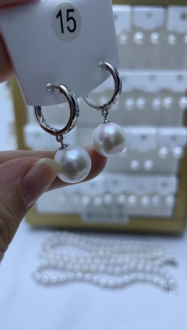 未镶嵌耳饰淡水珍珠15